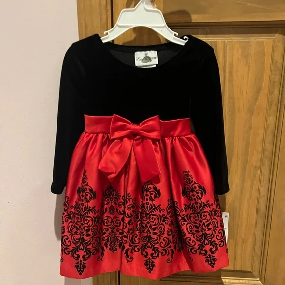 Rare Editions Toddler Christmas Dress - Picture 2 of 2